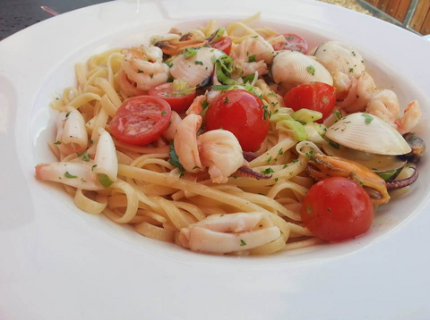 Pasta with Swordfish and Cherry Tomato Sauce